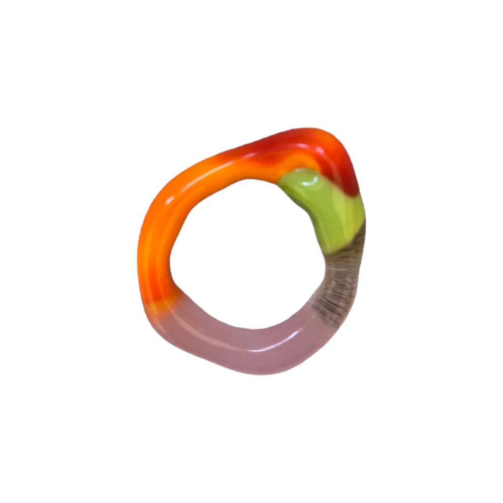 Zero Waste Ring - Orange/Green/Pink