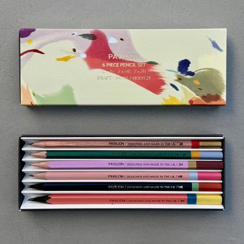 Painted Ink Marble Galaxy - 6 Piece Pencil Set