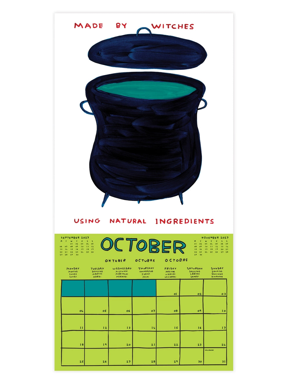 David Shrigley Official 2027 Wall Calendar
