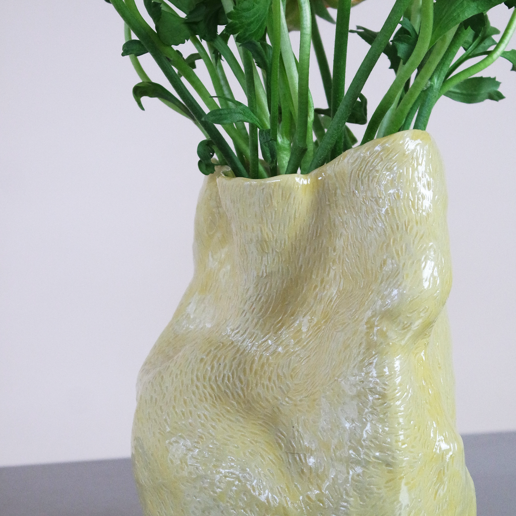 Sama Ceramic Vase 001 - Lemon