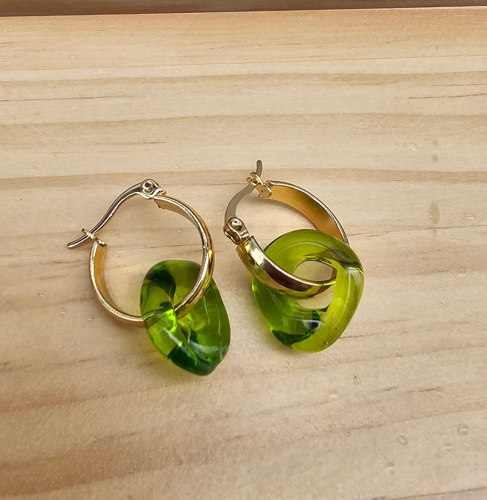 Donut Hoops - Clear Green