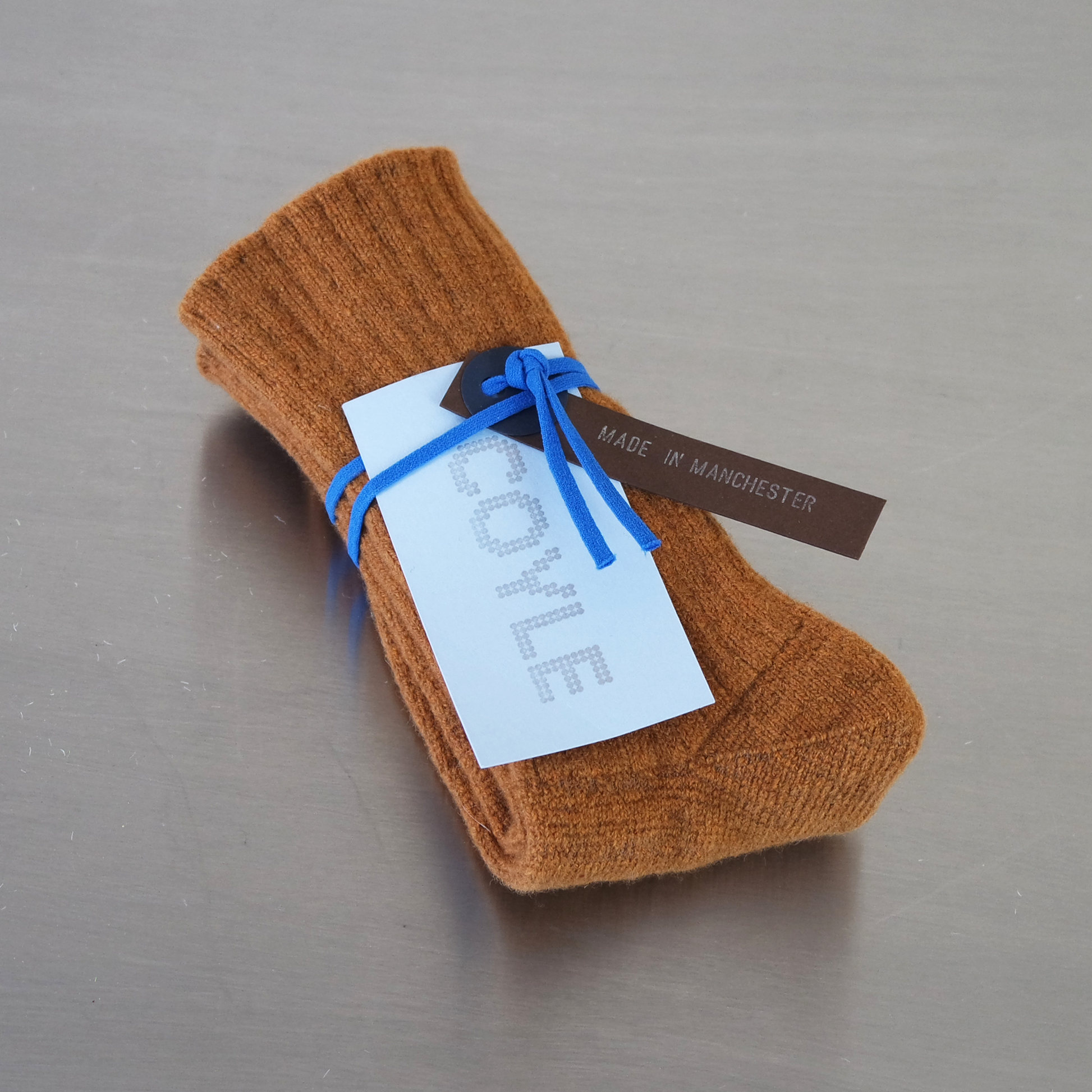 Short Knitted Socks - Chestnut