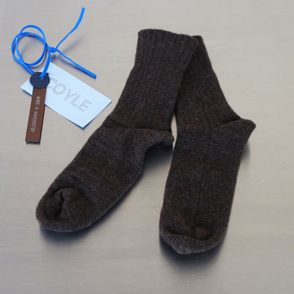 Short Knitted Socks - Cocoa