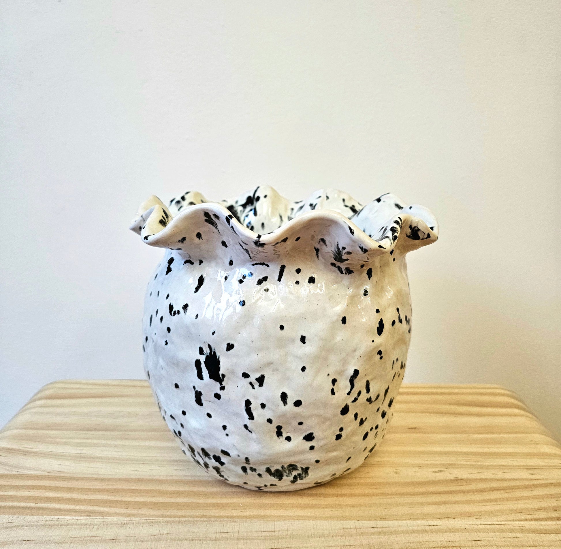 Inka Ceramic Vase 005 - Black/White