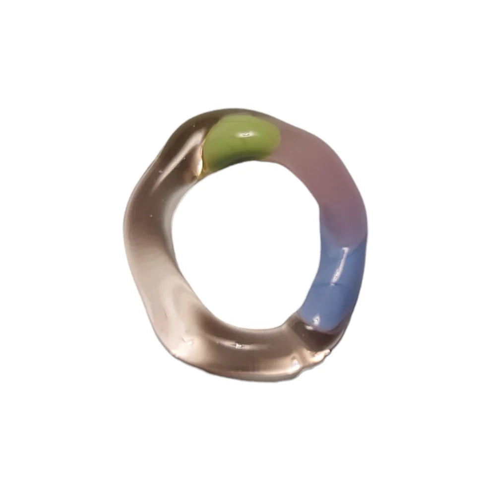 Zero Waste Ring - Green/Quartz/Blue