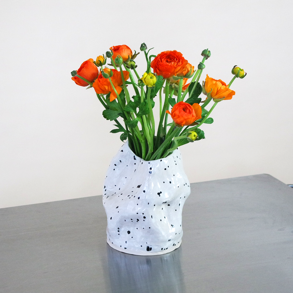 Inka Ceramic Vase 002 - Black/White