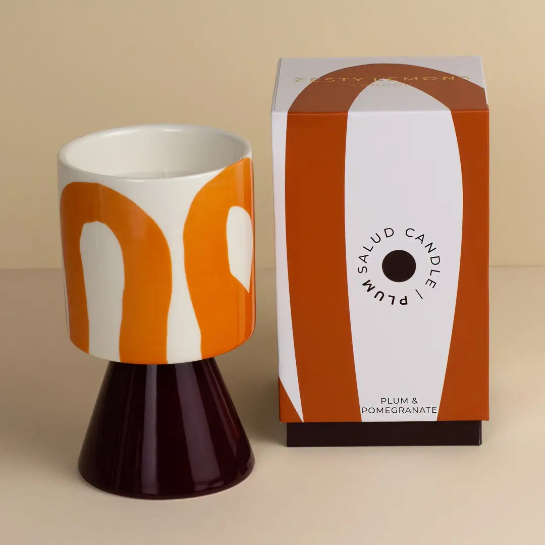 Kiln: Drip Glaze Candle Rust - Tomato Leaf
